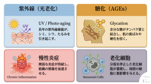 【皮膚の老化とは？】｜皮膚の老化の原因について皮膚科専門医が解説