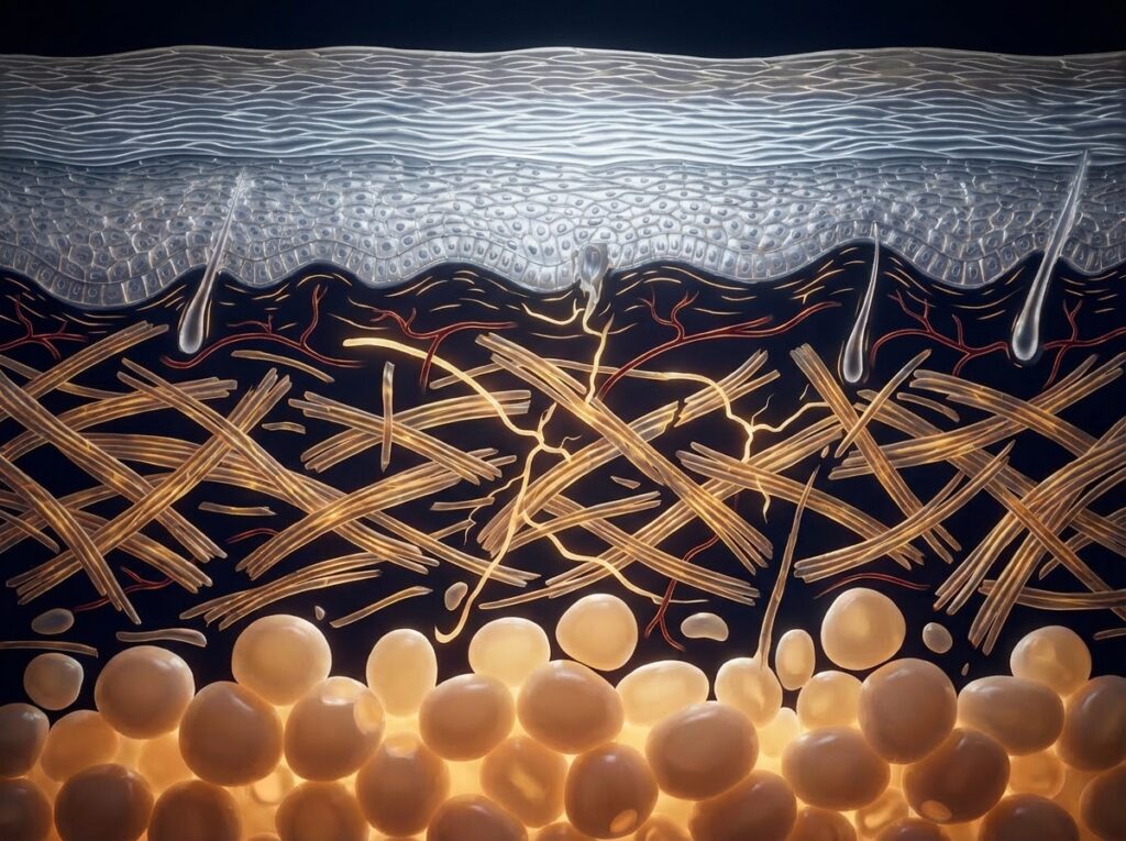 皮膚の構造 表皮・真皮・皮下組織 コラーゲン線維