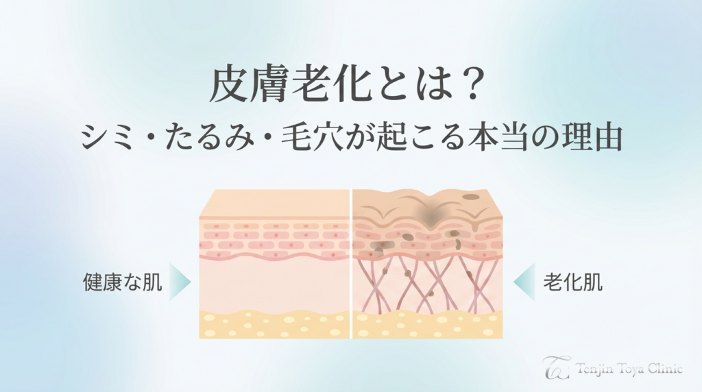 Tenjin Toya CliniC_皮膚科・美容皮膚科_皮膚老化とは
